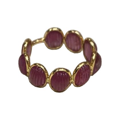 PINK TOURMALINE BAND RING