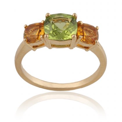 PERIDOT & CITRINE RING